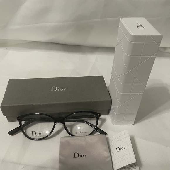Christian Dior 3285 black full rim cat eye - Picture 2 of 3